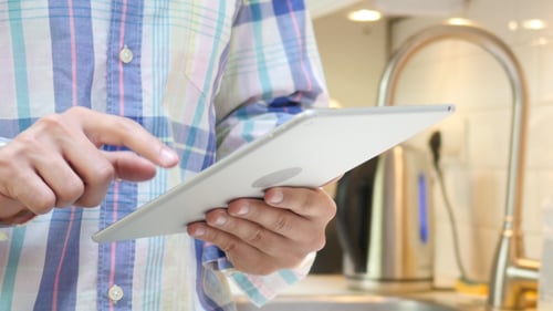 Typing on Tablet Device
