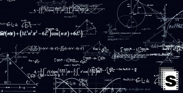 Animated Mathematical Equations and Scientific Formulas Background ...