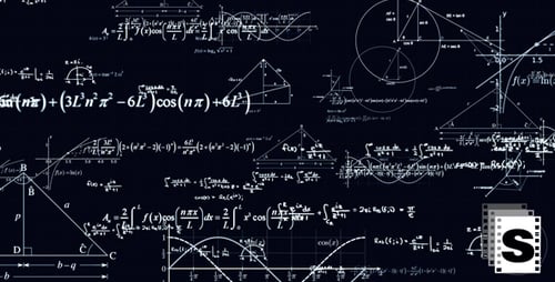 Animated Mathematical Equations and Scientific Formulas Background
