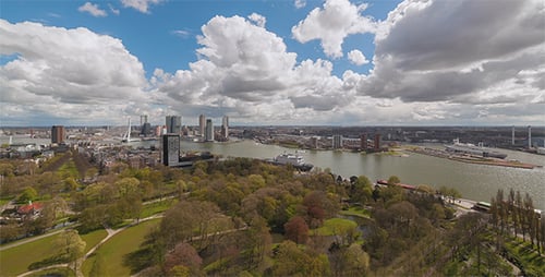 Clouds Above Modern City