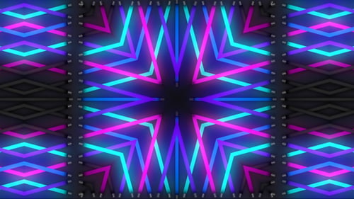 Neon Light Kaleidoscope