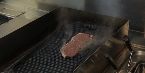Meat On A Grill