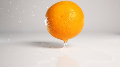 Orange Fall And Bounce