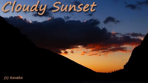 Sunset In Mountain Valley