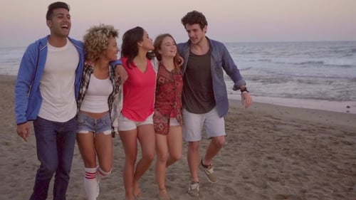 Young People On The Beach