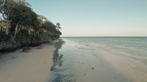 Aerial View Coast In The Evening. Philippines.