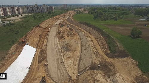 Straßenbaustelle