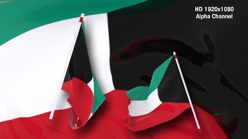 Realistic Waving National Flag Animation