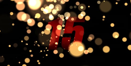 Golden Bokeh Glitter Light Particles Overlay Animation