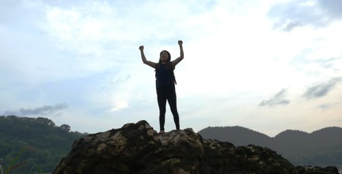Girl Celebrating