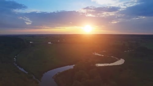 Aerial View: Beautiful Landscape