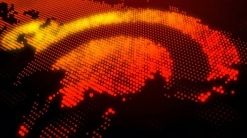 Digital World Map Pandemic COVID-19 Title Reveal