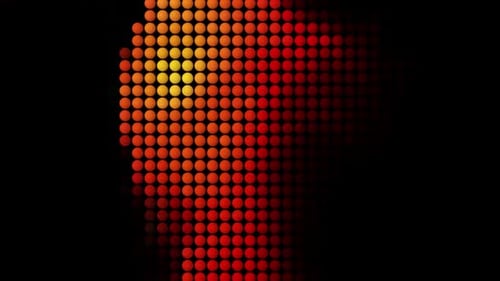Dynamic Colorful Circles Light Grid Visualizer