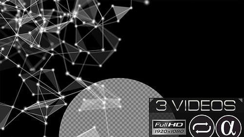 Abstract Plexus Network Grid Loop Background