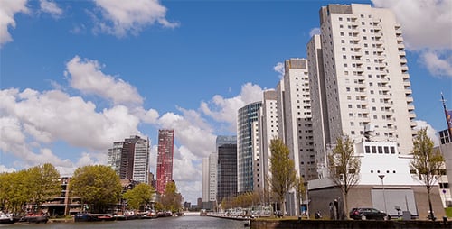 Modern Green City and Water Canals
