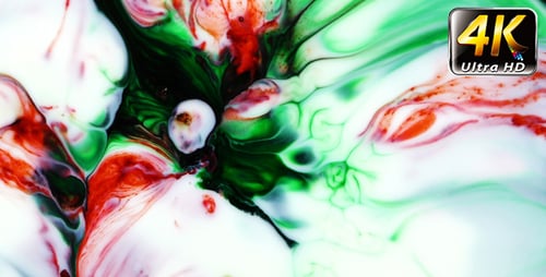 Abstract Paint Mixing Creates Mesmerizing Pattern