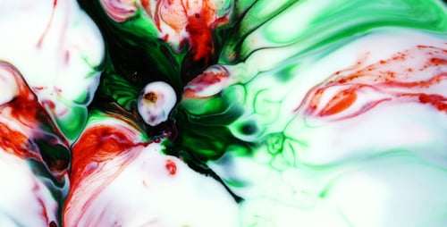 Abstract Swirling Colors in a Liquid Mix