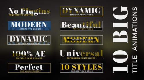 10 Big Title Animations