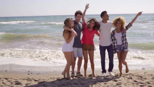 Young People On The Beach