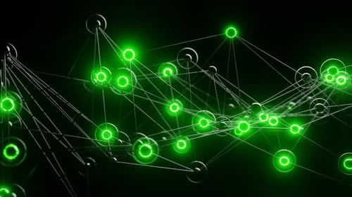Abstract Green Plexus Background