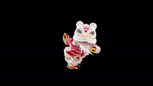 65 Chinese New Year Lion Dancing 4K