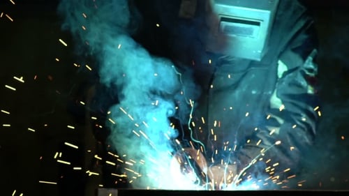 Work Produces Metal Welding