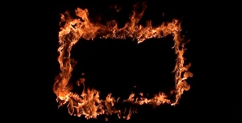 Rahmen im Feuer