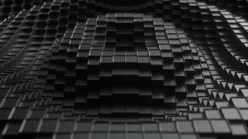 Dark Plastic Cubic Surface in Wave Motion