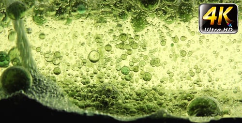 Water Bubbles Ink Behind Glass 3
