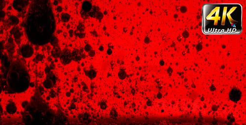 Bubbles in Oil Water Roter Hintergrund 4
