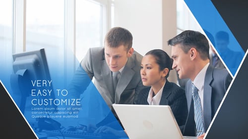 Modern Corporate Business Presentation with Geometric Transitions