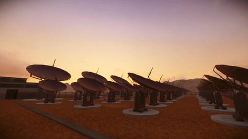 3D Antenna Farm - Sunset