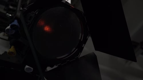 In Studio a Searchlight With Frenela a Lens