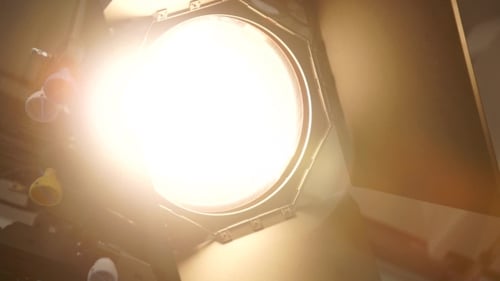 In Studio The Searchlight With Fresnel's Lens