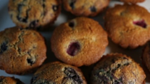 Freshly Baked Muffins with Berries