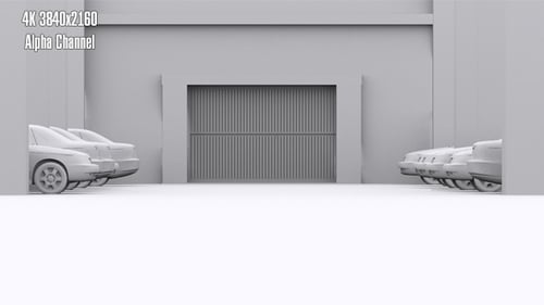 Parking Garage Door Open