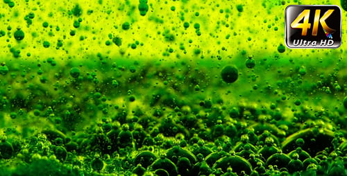 Water Bubbles Ink Behind Glass 20
