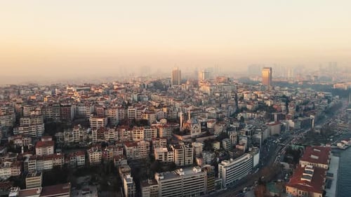 Aerial View Of Istanbul Houses