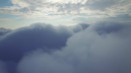Aerial View Above The Clouds