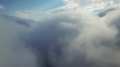 Aerial View Above The Clouds