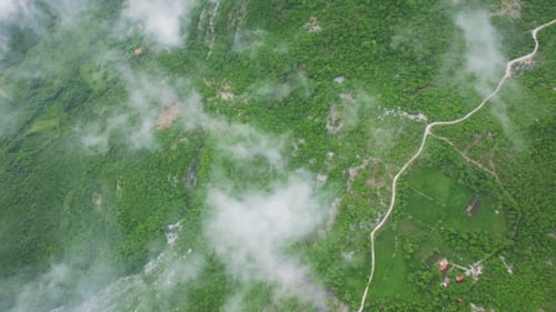 Aerial View Above The Clouds