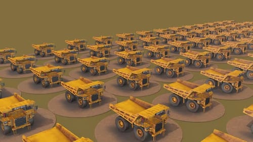 A Lot Of Caterpillar In A Row Hd