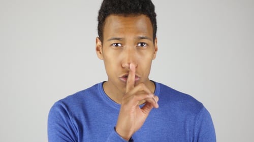 Silent, Gesture to Say Silence Please