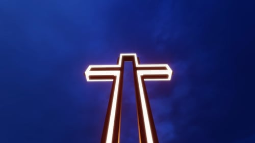 Radiant Cross Reveal Opener for Spiritual and Religious Videos