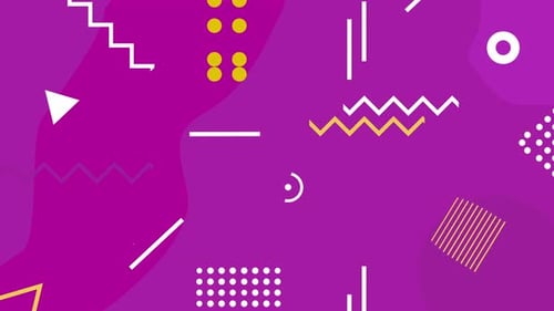 Colorful Abstract Geometric Background Animation Loop