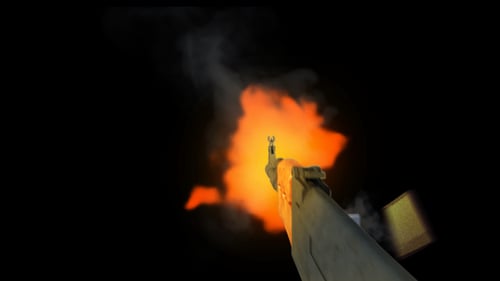 Realistic Automatic Rifle Firing and Reloading Animation