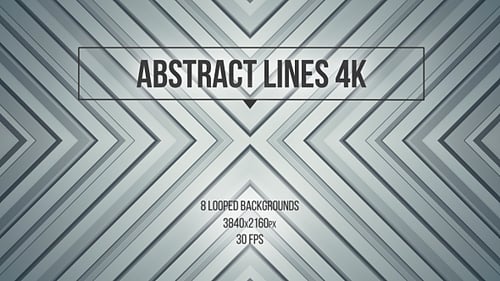 Abstract Looping Geometric Lines 4K Background Pack