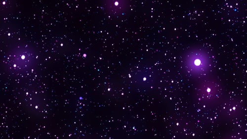 Partikel durch die Galaxie fliegen