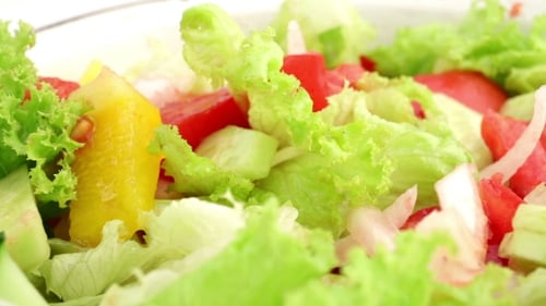 Colorful Vegetable Salad Close-Up
