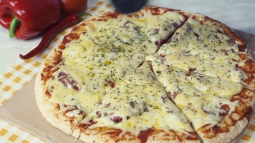 Pizza Cutting By Chef